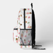 バレエピンクバレリーナス踊りパターンガールスクール プリントバックパック (右)