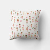 バレエピンクバレリーナス踊りパターン クッション (裏面)