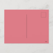 バレエピンクバレリーナス踊りパターン シーズンポストカード (裏面)