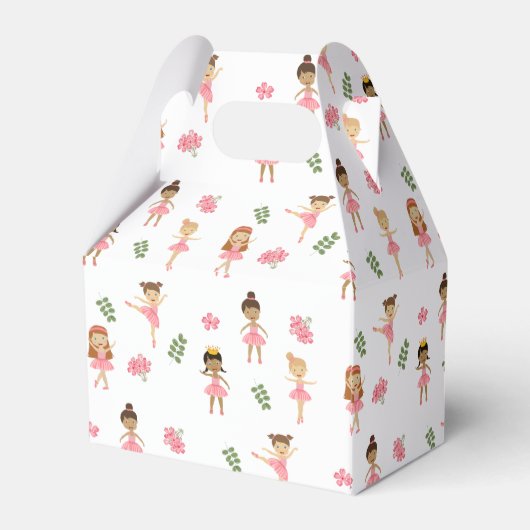バレエピンクバレリーナス踊りパターン フェイバーボックス (裏面サイド)
