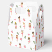 バレエピンクバレリーナス踊りパターン フェイバーボックス (オープン)