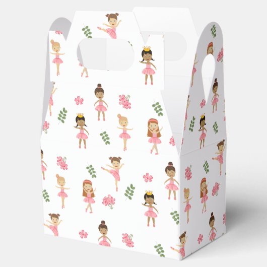 バレエピンクバレリーナス踊りパターン フェイバーボックス (オープン)