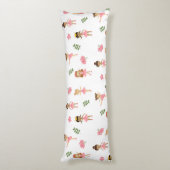 バレエピンクバレリーナス踊りパターン ボディピロー (裏面 (縦))