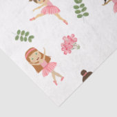 バレエピンクバレリーナス踊りパターン 薄葉紙 (詳細)