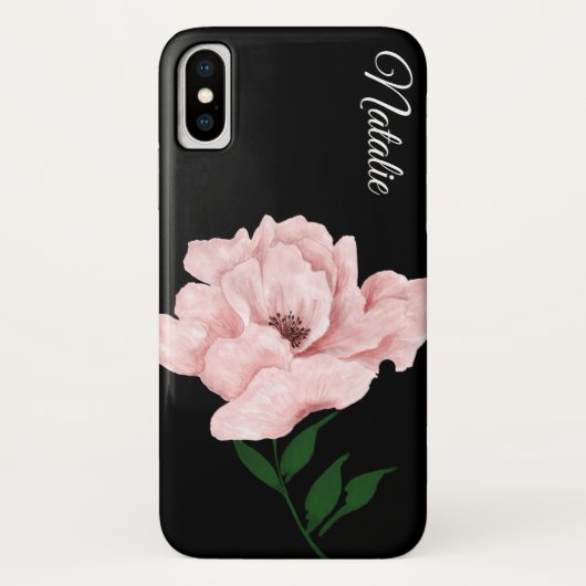 バレエピンクフラワーiPhone Xケース Case-Mate iPhoneケース (裏面)