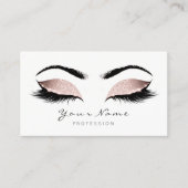 バレエピンクメイクアップアーティストラッシュズ美しいスタジオ 予約カード (正面)