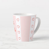 バレエピンストライプクオララ カフェラテマグ (右アングル)