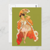 バレエフランスの衣装ア日本のジアヴィンテージ ポストカード (正面/裏面)