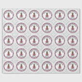 バレエプリンセスチョコレートラボラブラドールレトリバー ラッピングペーパー (フラット)