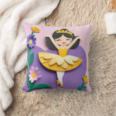 バレエプリンセスIIスクエアピロー クッション (ブランケット)