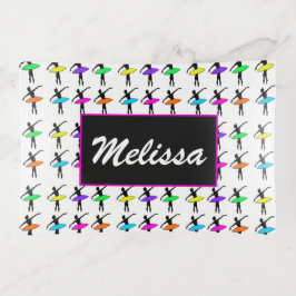 バレエポインテダンサーリサイタルダンスネオンバレリーナ トリンケットトレー