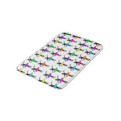 バレエポインテダンサーリサイタルダンスネオンバレリーナ バスマット (アングル)