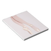 バレエポイントシューズ ノートパッド (アングル)