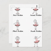 バレエポジションダブ ポストカード (正面/裏面)