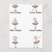 バレエポジションダブ ポストカード (正面)