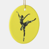 バレエモダンスダンモダンダンス セラミックオーナメント (右)