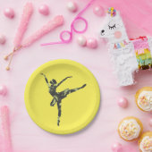 バレエモダンスダンモダンダンス ペーパープレート (パーティー)