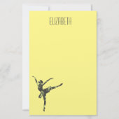 バレエモダンスダンモダンダンス 便箋 (正面)