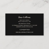 バレエモダンダンスビジネスカード 名刺 (裏面)