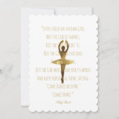 バレエリサイタルダンサーバレリナ引用文ダンスイベント 招待状 (正面)