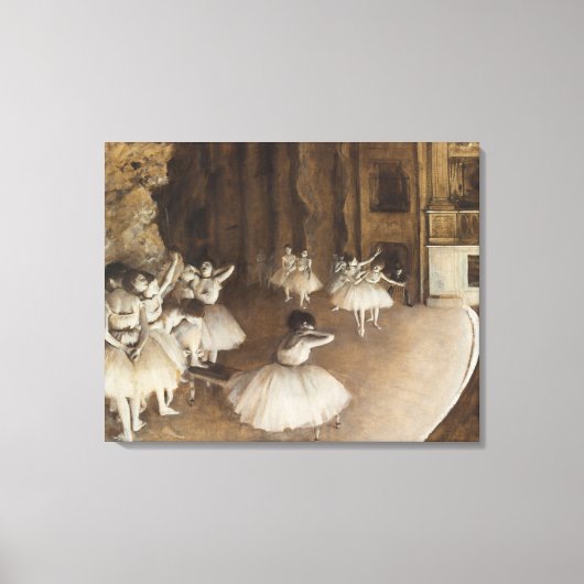 バレエリハーサルステージ | Edgar Degas キャンバスプリント (正面)