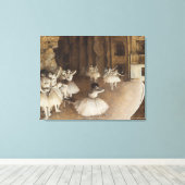 バレエリハーサルステージ | Edgar Degas キャンバスプリント (インサイチュ (ウッドフロア))