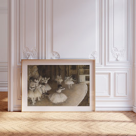 バレエリハーサルステージ | Edgar Degas ポスター