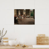 バレエリハーサル – Edgar Degas - 1873 ポスター (キッチン)