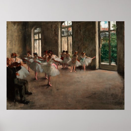 バレエリハーサル – Edgar Degas - 1873 ポスター (正面)