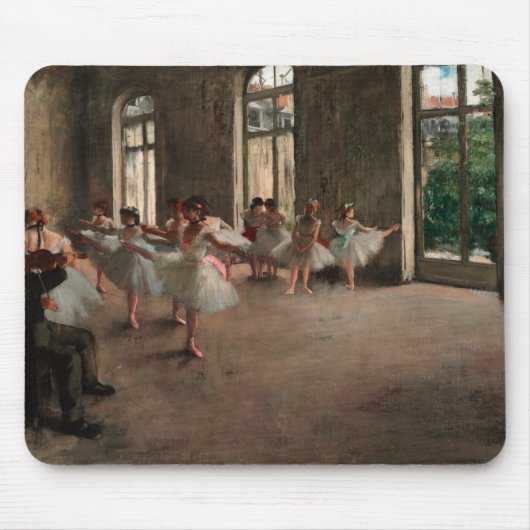 バレエリハーサル – Edgar Degas - 1873 マウスパッド (正面)