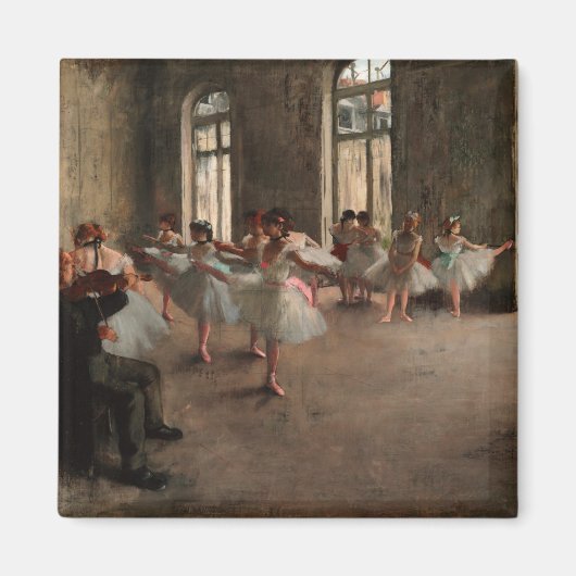 バレエリハーサル – Edgar Degas - 1873 マグネット (正面)