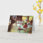 バレエリハーサル – Edgar Degas - 1880 カード (黄色い花)