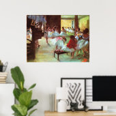 バレエリハーサル – Edgar Degas - 1880 ポスター (ホームオフィス)