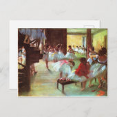 バレエリハーサル – Edgar Degas - 1880 ポストカード (正面/裏面)