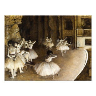 バレエリハーサルonステージby Edgar Degas フォトプリント