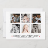 バレエレガントンタインデー6スクエアフォトコラージュ シーズンカード (正面)