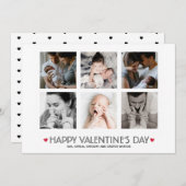 バレエレガントンタインデー6スクエアフォトコラージュ シーズンカード (正面/裏面)