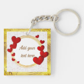 バレエレガントンティネス、愛、記念日結婚の キーホルダー (裏面)