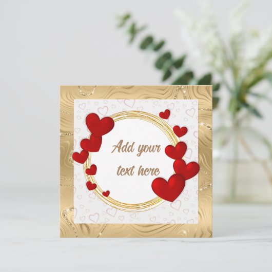 バレエレガントンティネス、愛、記念日結婚の サンキューカード (スタンド正面)