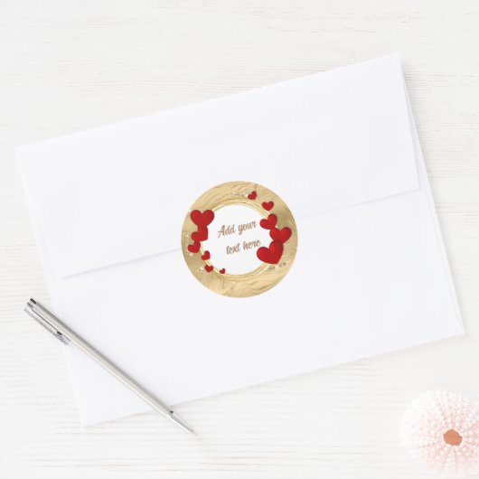 バレエレガントンティネス、愛、記念日結婚の ラウンドシール (封筒)