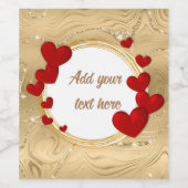 バレエレガントンティネス、愛、記念日結婚の ワインラベル (シングルラベル)