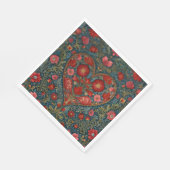 バレエレガントンビクトリアンティネス日ハートデザイン スタンダードランチョンナプキン (角)