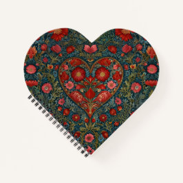 バレエレガントンビクトリアンティネス日ハートデザイン ノートブック