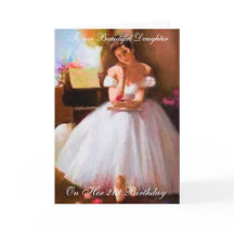 バレエレッスン21歳誕生日カード