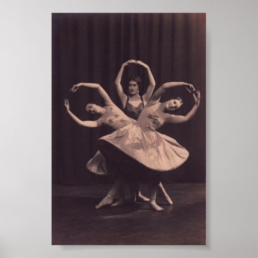 バレエロシアのプリント ポスター (正面)