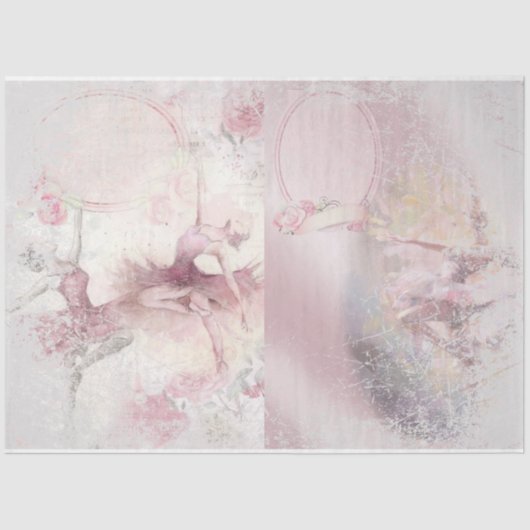 バレエロンメシリーズデザイン1ティッシュペーパー 薄葉紙 (正面)