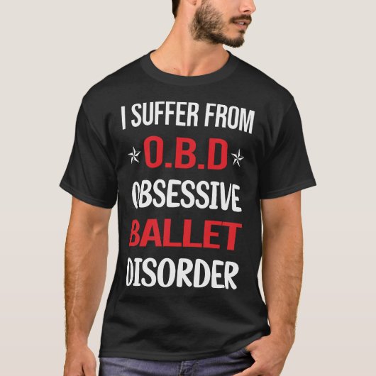 バレエ中毒のバレリーナ Tシャツ (正面)