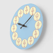 バレエ位置 ラージ壁時計 (傾斜)