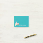 バレエ先生タンダンスシューズパーソナライズされた用 ポストイット (デスク上)