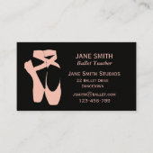 バレエ先生ダンス先生ダンススタジオビジネス 名刺 (正面)